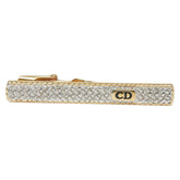 ディオール CDロゴ クリップ タイピン ゴールド シルバー メッキ メンズ Dior 【中古】
